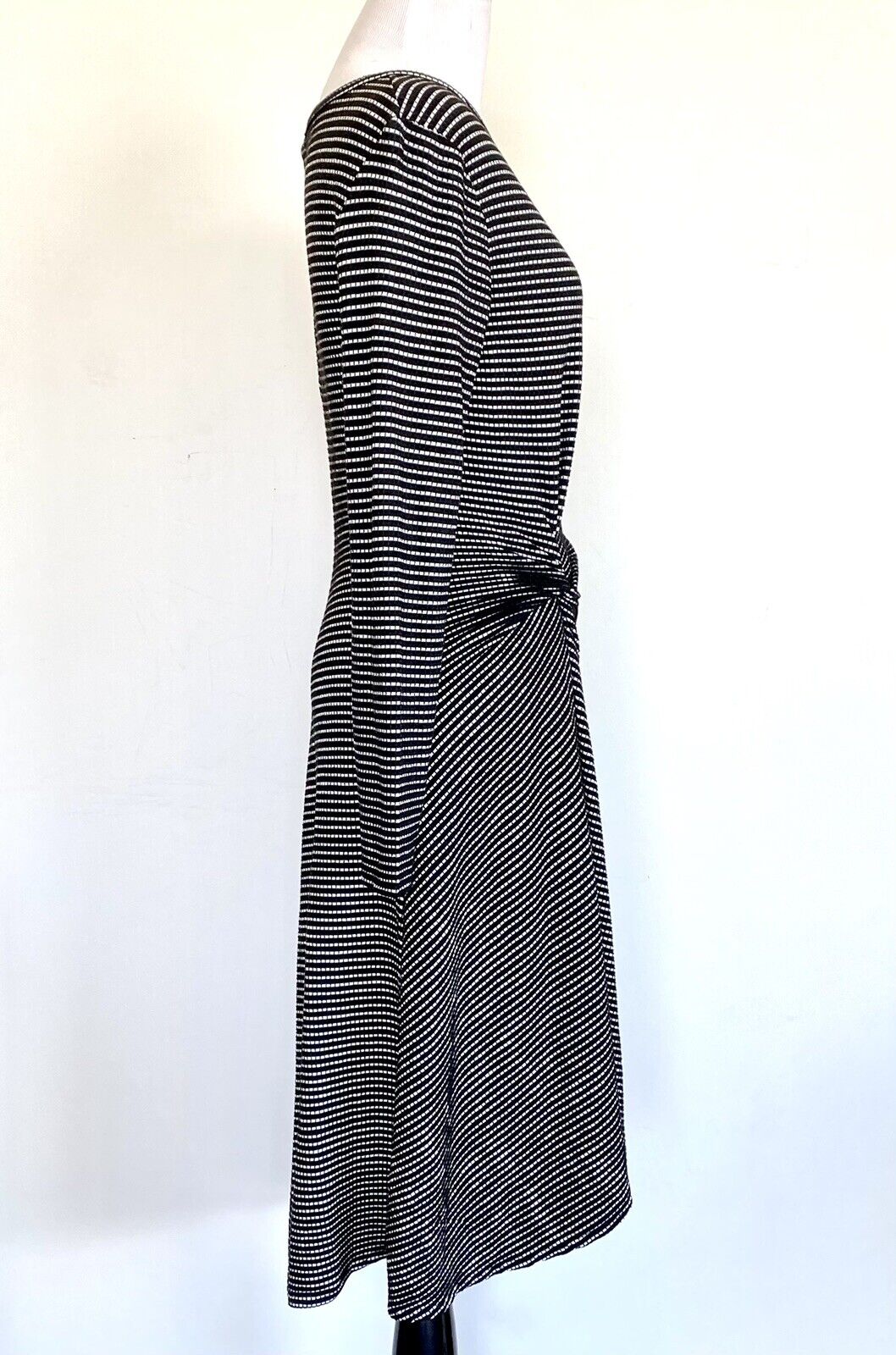 Max Studio Black & White Stripe Twist Dress Size S Retails $128  Price $53 NWT