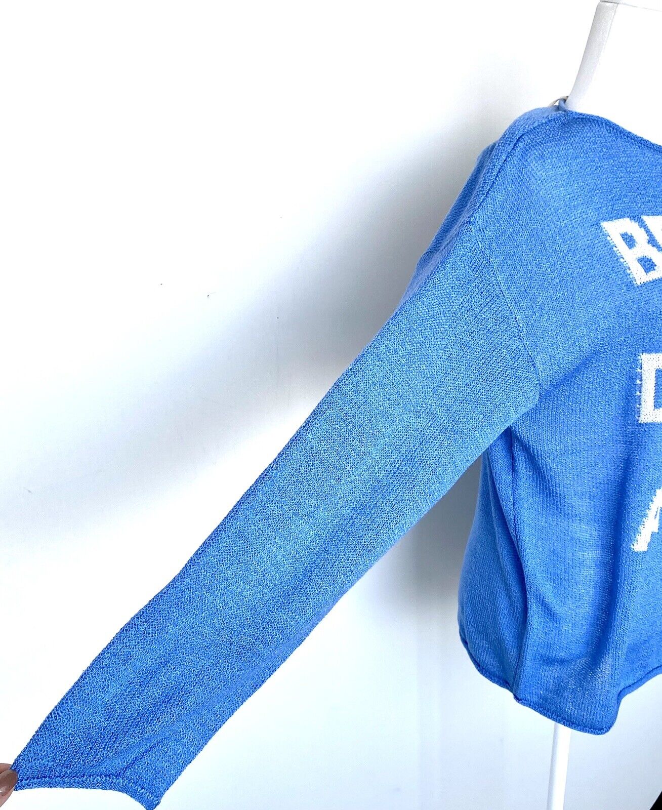 Listicle Blue light weave sweater Loose Boxy retail $46 Price $36 S