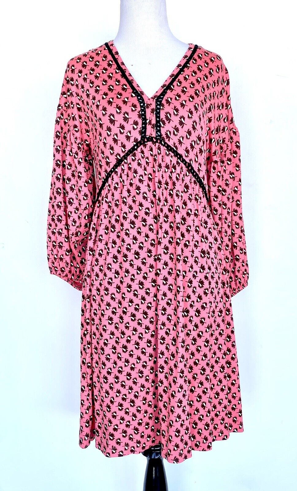 Next coral laced cutout dress size US Small (UK 8) price $54 NWT
