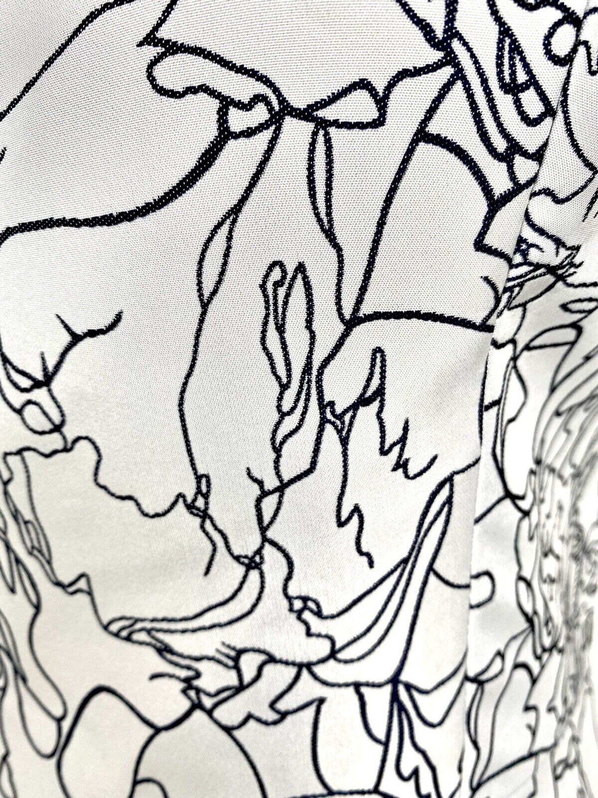 Kay Unger Sketch Outline Cocktail Dress Size 6 Retail $248 Price $99.97 Ivory