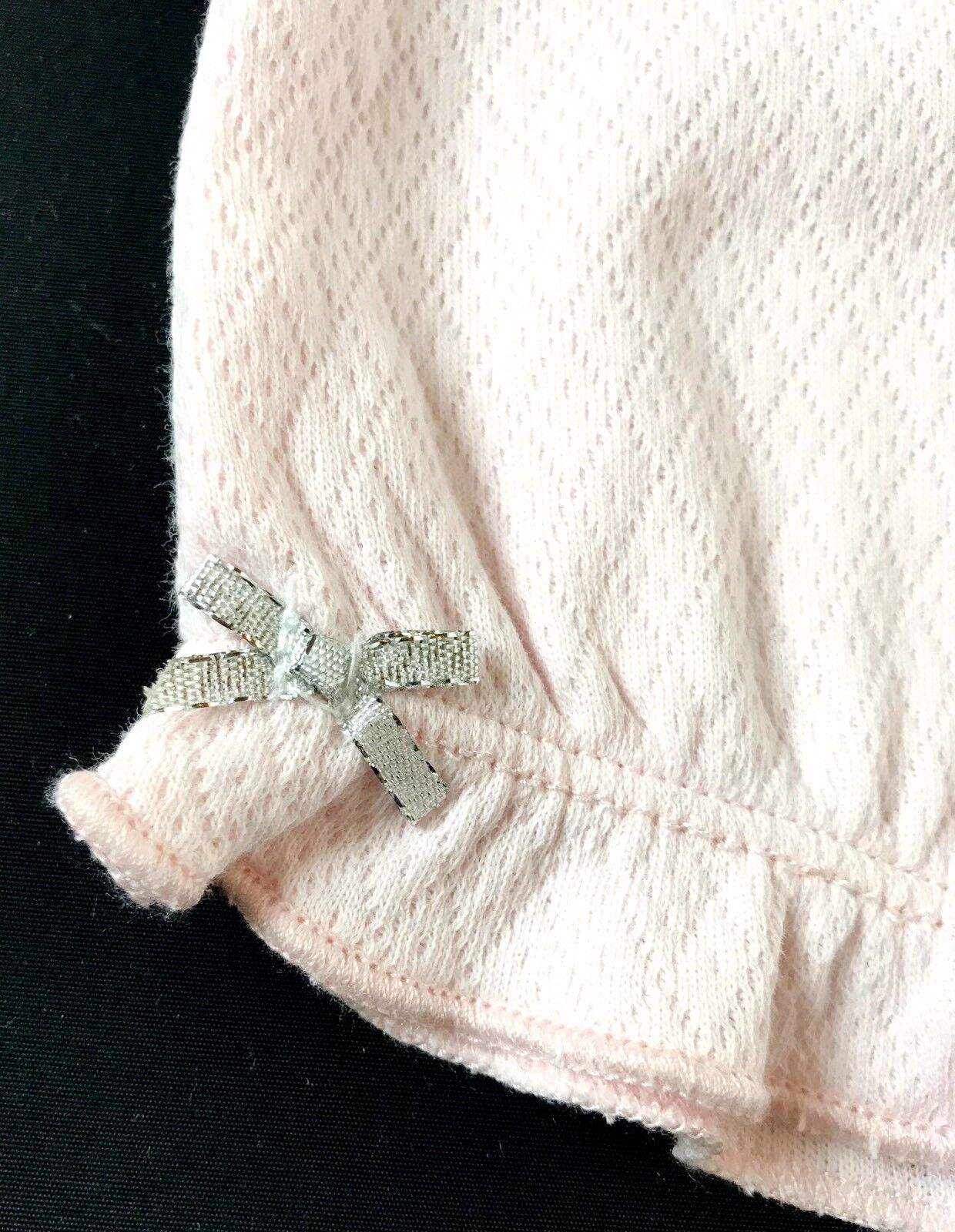 Little Me 2 Pc Pink Hat & Romper. Silver Spot & Bows Retail $26 NWT Price $19 9M