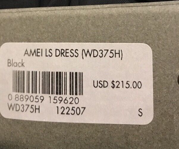 AllSaints Amei LS Black Dress. Retails $215 Price $98 NWT Silky Stretch Size S