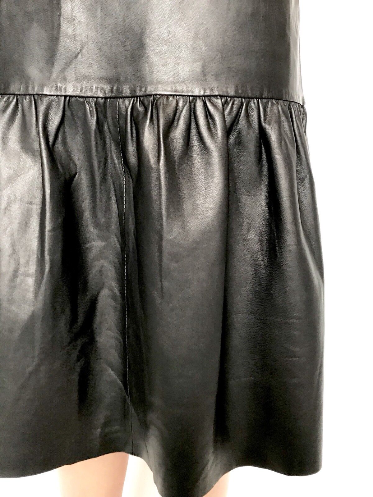 AllSaints Long Haslam Soft Leather Skirt NWT Size 2 Retails $415 Price $185 NWT