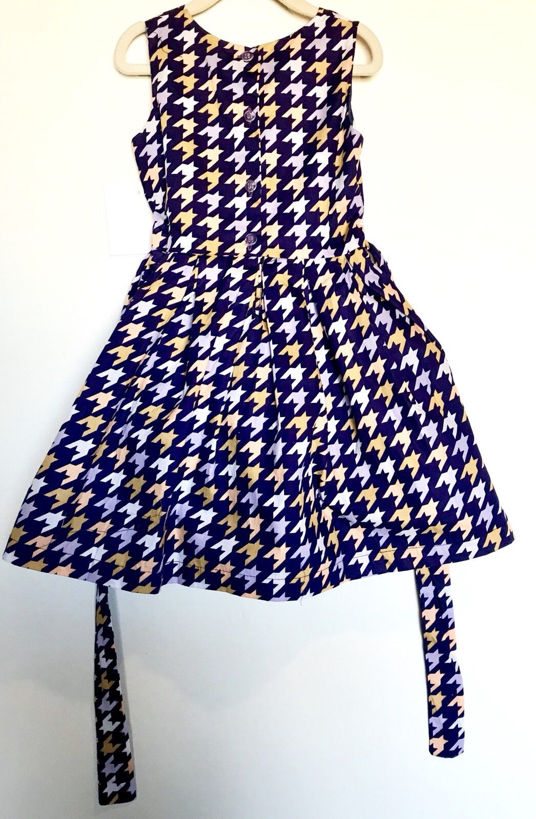 Joe Ella Houndstooth Full Skirted Dress Age 5 NWT Retails $76 Price $36