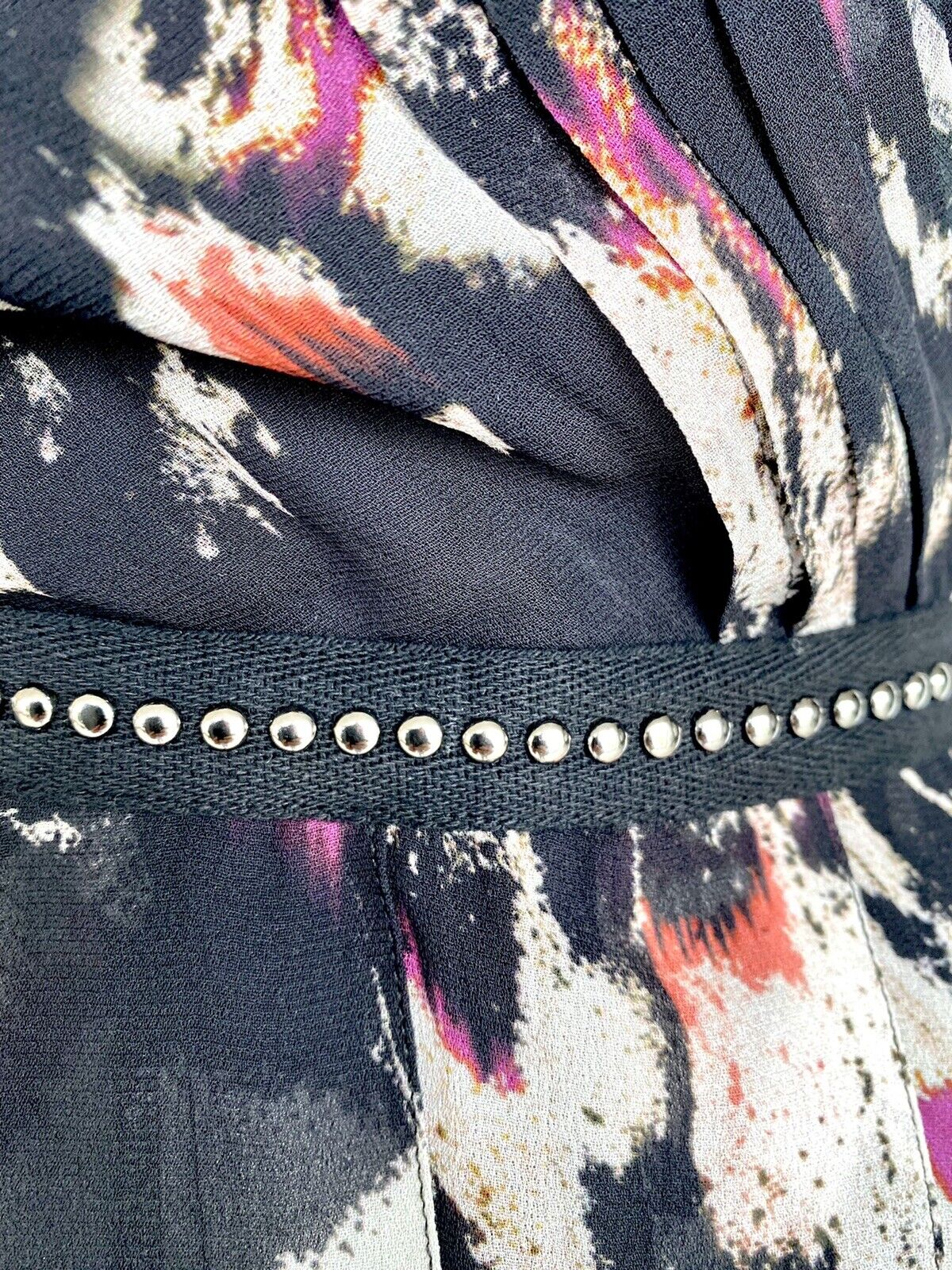 Allsaints Lizia Wing Chiffon Dress NWT Size 0 Retail $398 Price $165