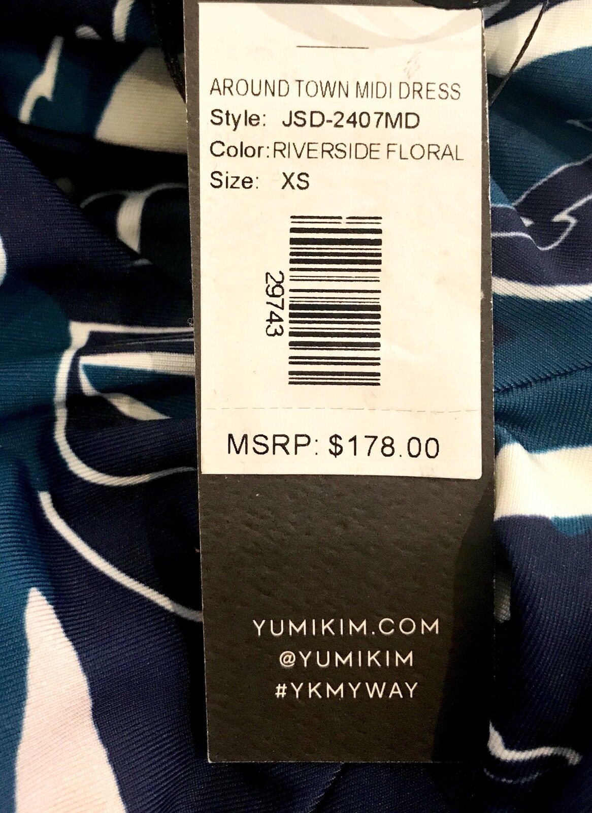 Yumi Kim  Around Town Midi Wrap Dress Size XS Retail $178 Price $78 NWT