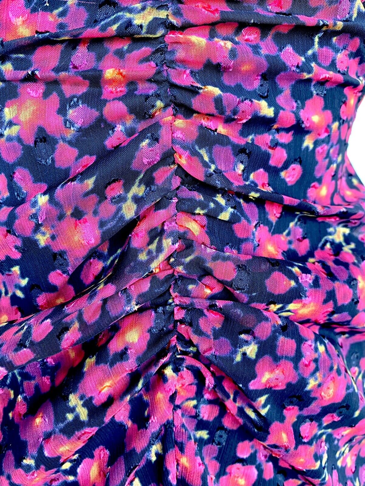 Allsaints Aldine Cheri Blossom Chiffon Dress NWT Size 6 Retail $260 Price $130