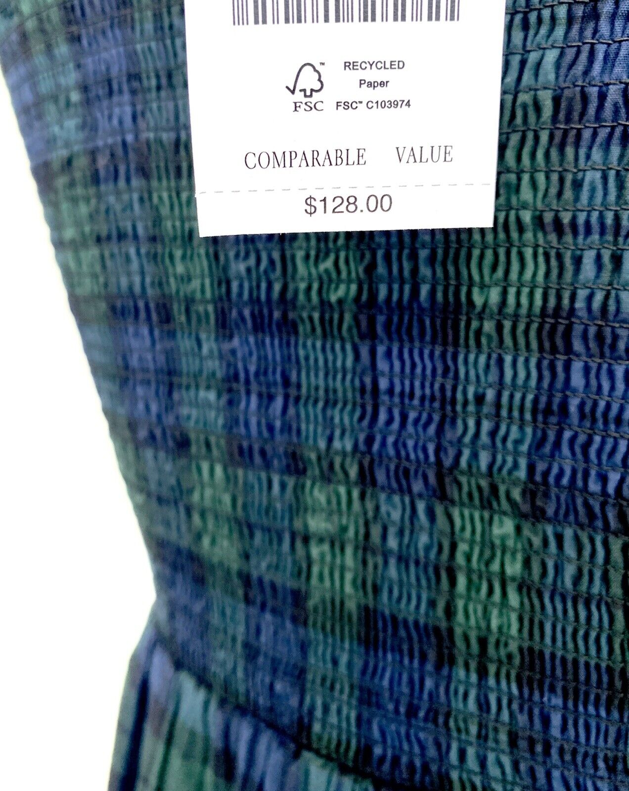 J.Crew Tartan Plaid Smocked Bodice Size XS Retail $128 Price $69 Cotton Poplin