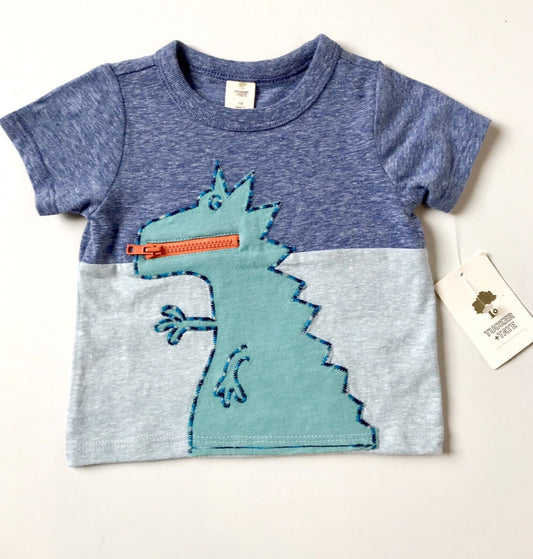 Tucker + Tate Zip Mount Dinosaur T-Shirt. NWT Retails $25 Price $1$14.98 Age 3M