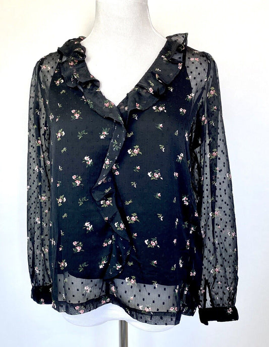 AllSaints Ari Aster 2 Pc Ruffle Top NWT Retail $150 Price $68 Size 6 All Saints