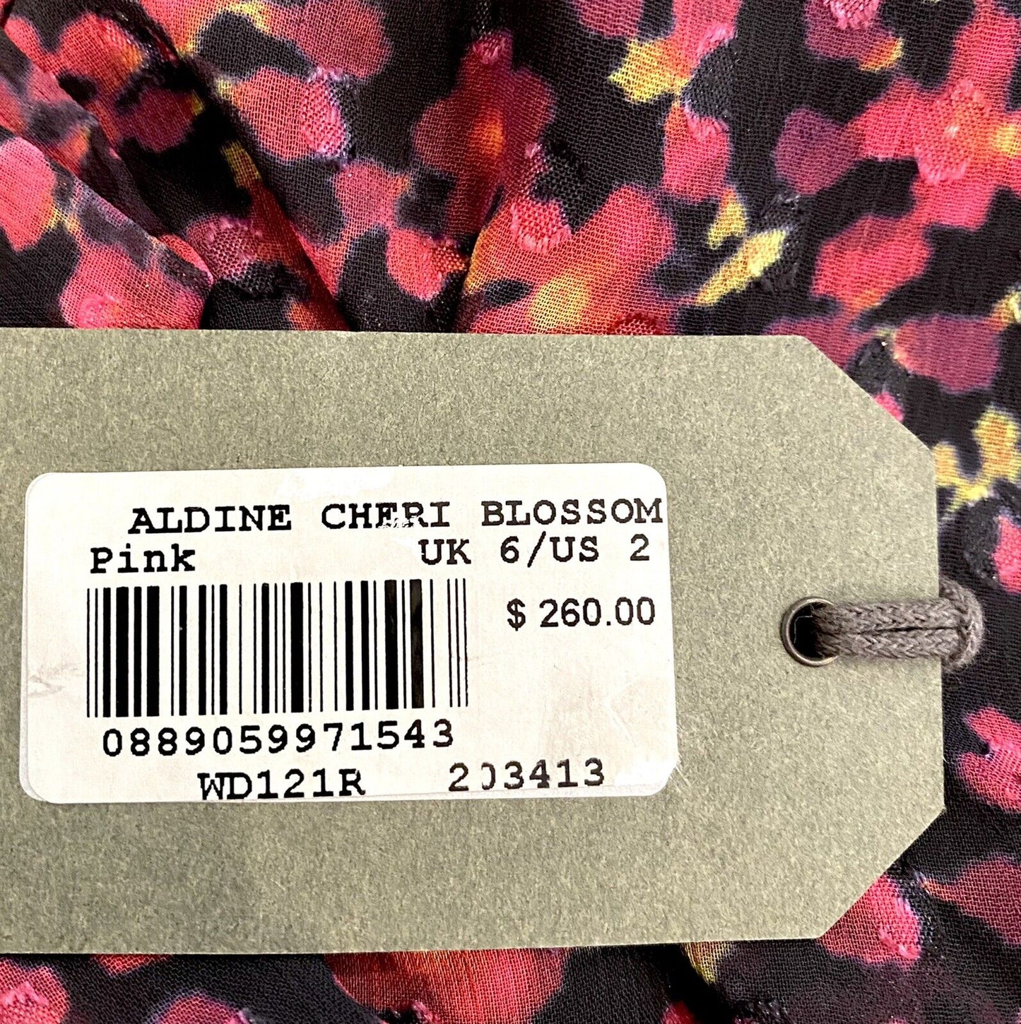 Allsaints Aldine Cheri Blossom Chiffon Dress NWT Size 2 Retail $260 Price $130