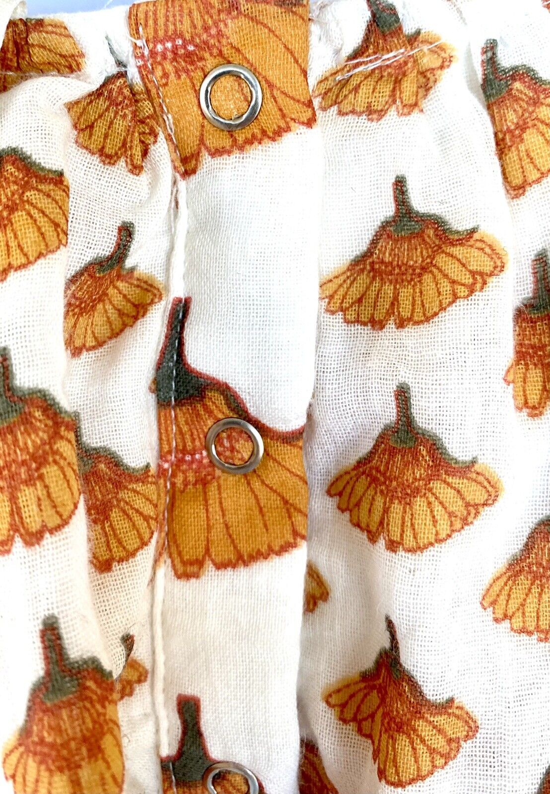 Kate Quinn 100% Organic Cotton Bubble Romper Price $36 6-12 M Marigold