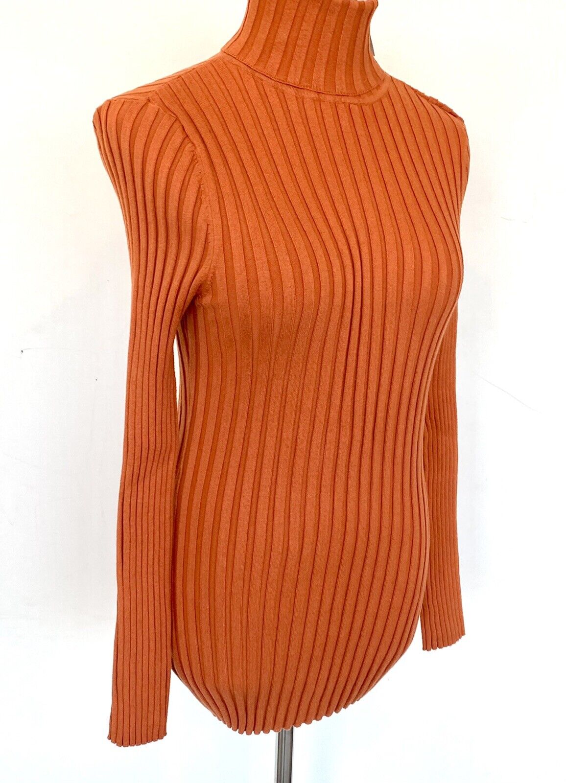 Sundance Legends Turtleneck Retail $88 Price $52 NWT Size PL Pumpkin Orange