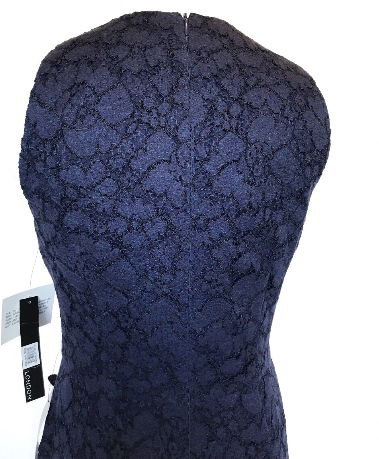 Maggy London Blue Lace Flower Appliqué Dress NWT Retails $178 Price $74 Size 8