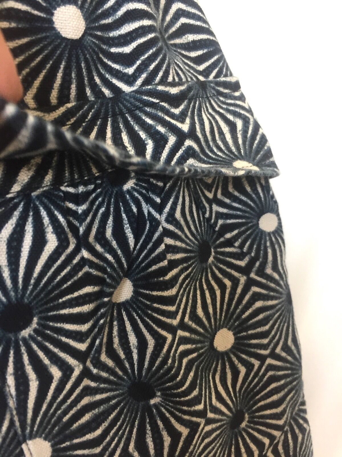 Free People Flared Skirt Blue Black White Sun Retail $88 Price $38 NWT