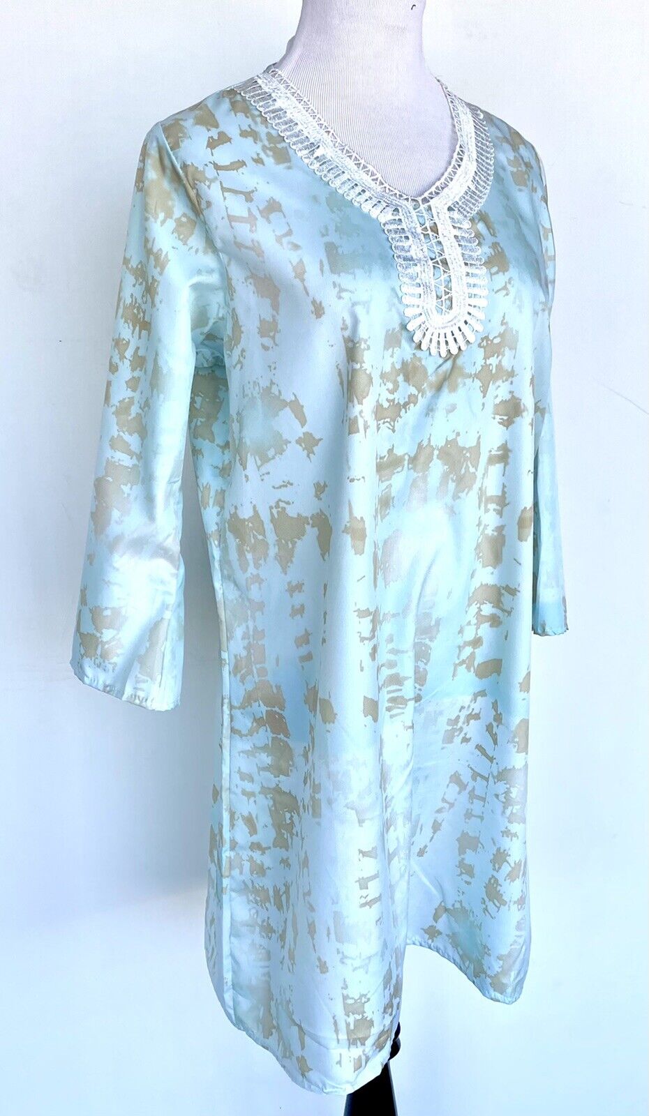 Lulla by bindya mint tunic cover up / Caftan OS Retails $75 Price $39 NWT