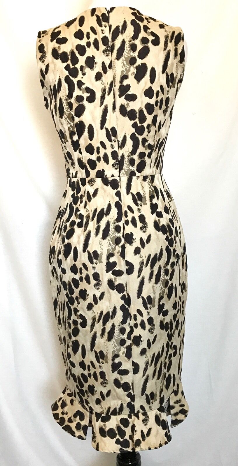 Carolina Herrera Animal Print Ruffle Dress. Retails $860 NWT Price $369 Size 2
