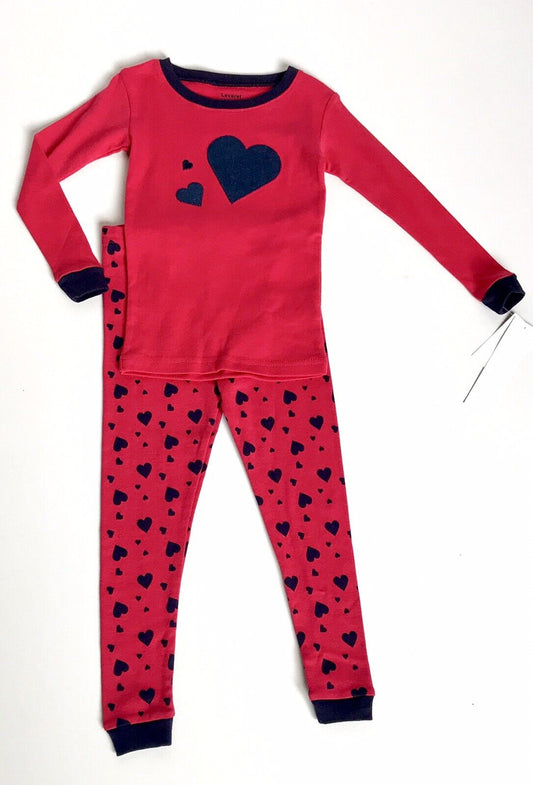 Leveret Appliqué Heart Red PJ’s Age 4 Price $18 NWT