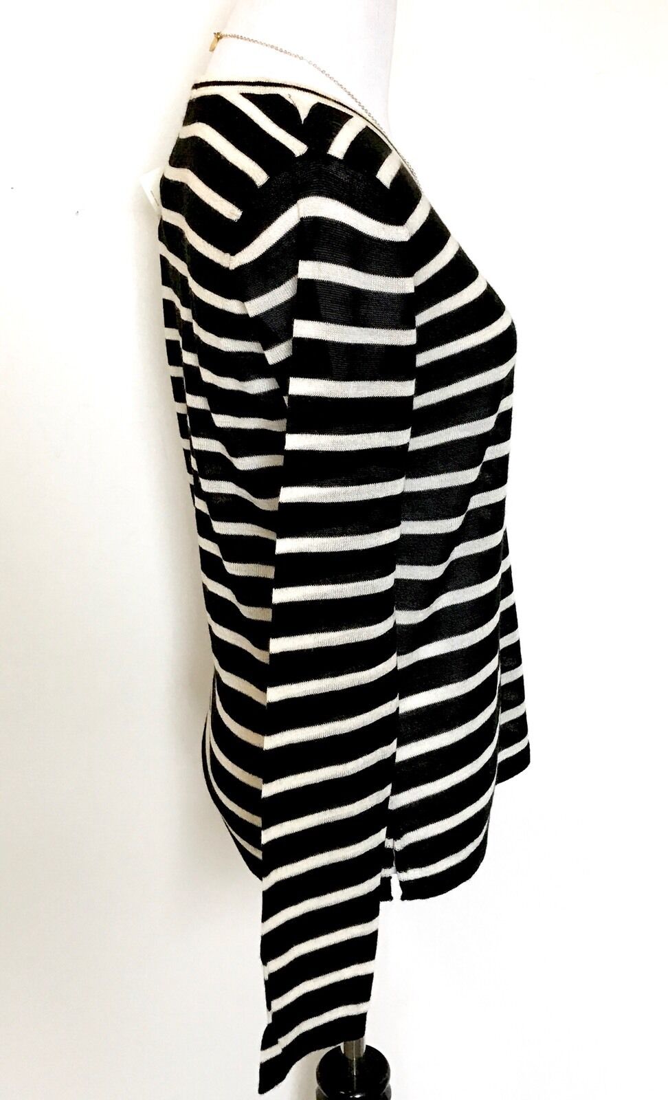 Scotch & Soda Black Stripe Sweater & Necklace  NWT Retail $109 Price $50 Sz XS