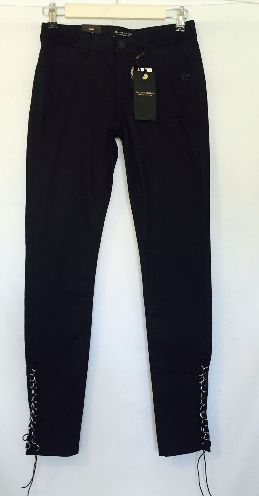 Maison Scotch Scotch & Soda Black Skinny Jeans NWT Size 25 Retail $189 Price $89