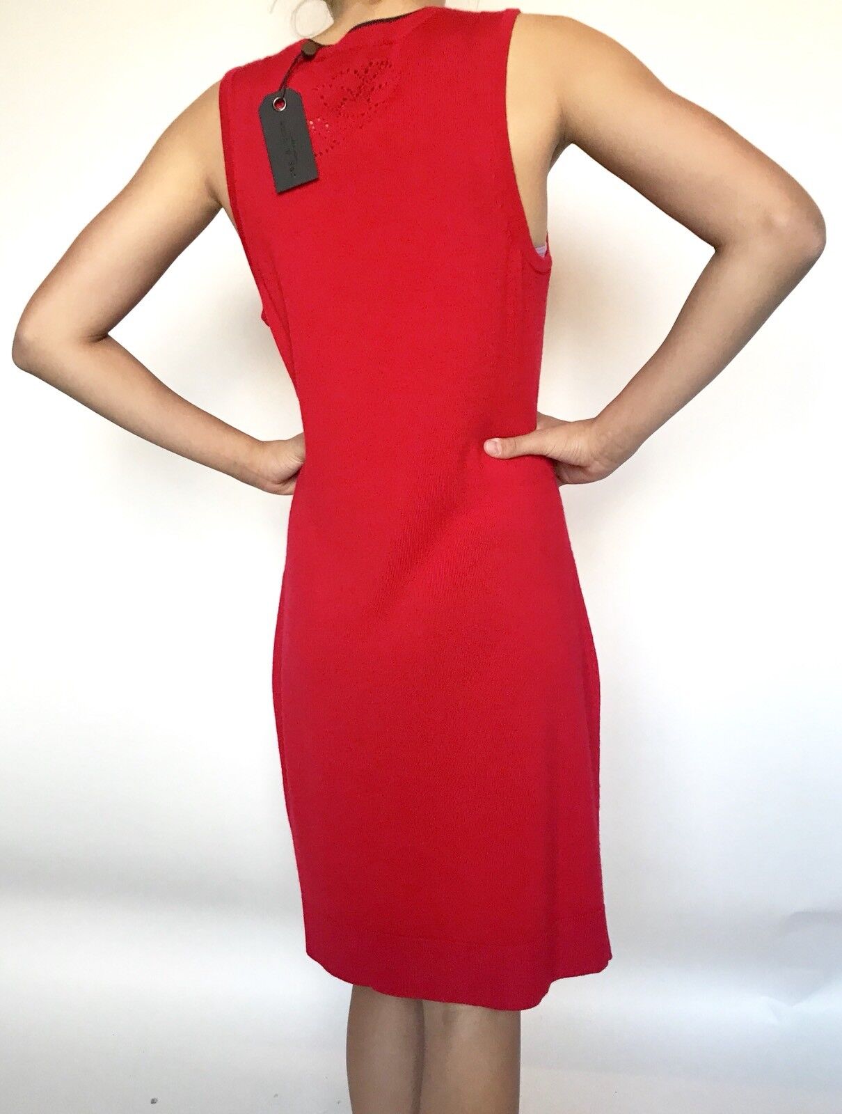 Rag And Bone Red Merino Knit Adriana Dress. Size M Retail $395 Price $165 NWT