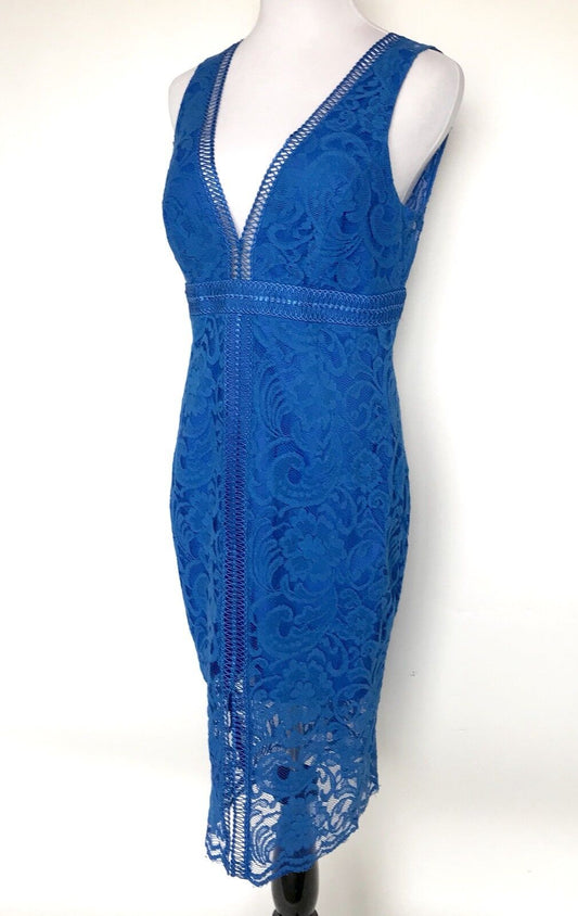 Bardot Estelle Blue Lace Dress. Size 10 Retails $199 Price $68 NWT