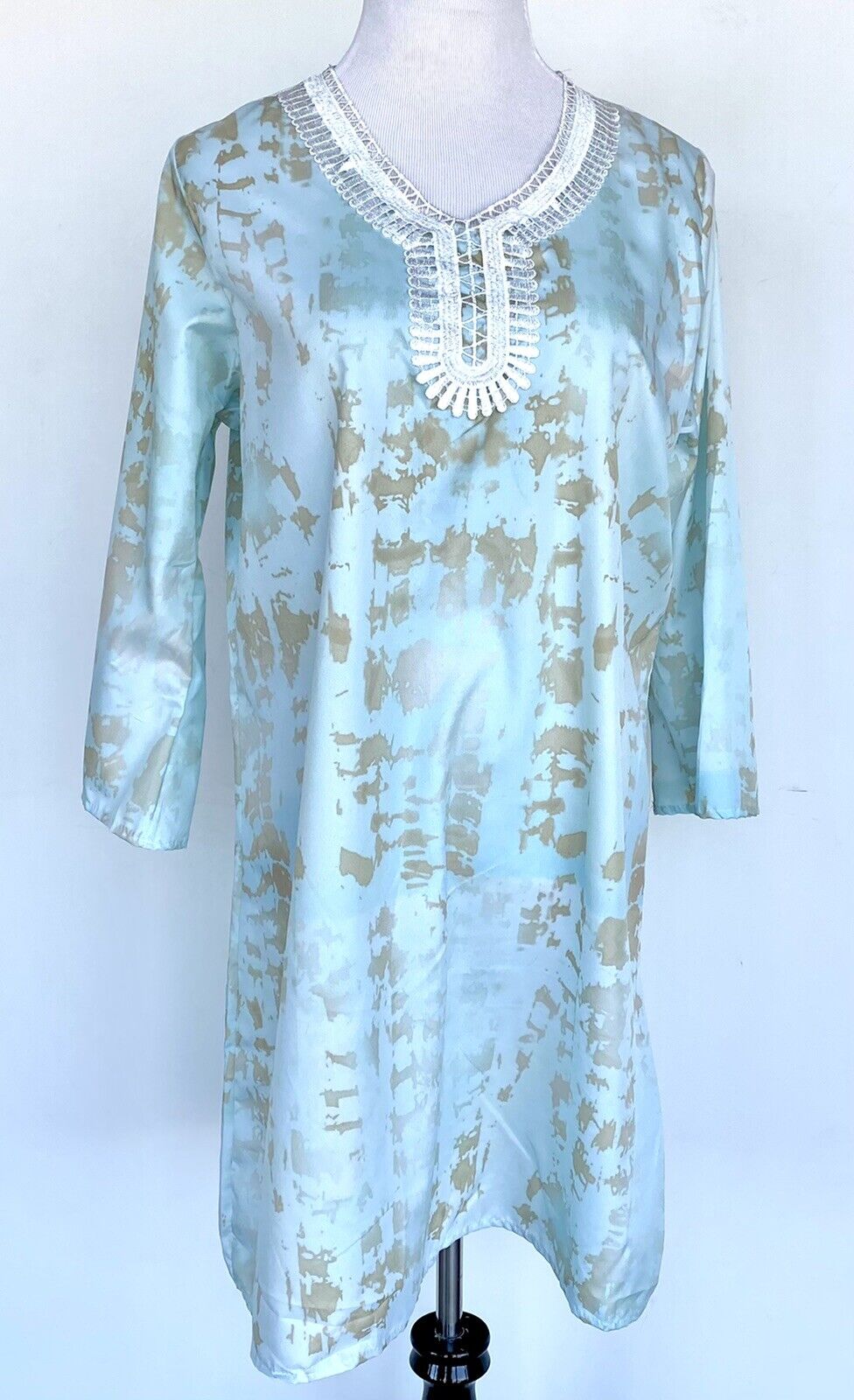 Lulla by bindya mint tunic cover up / Caftan OS Retails $75 Price $39 NWT