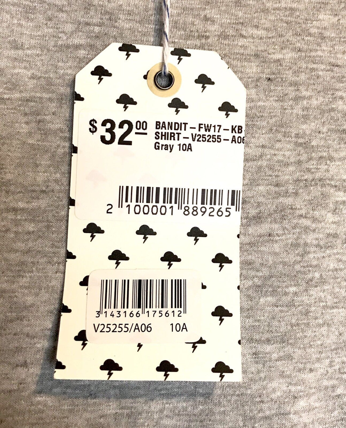 Billy Bandit Grey Superhero LS Top. Retails $32 Price $23 Age 10 NWT