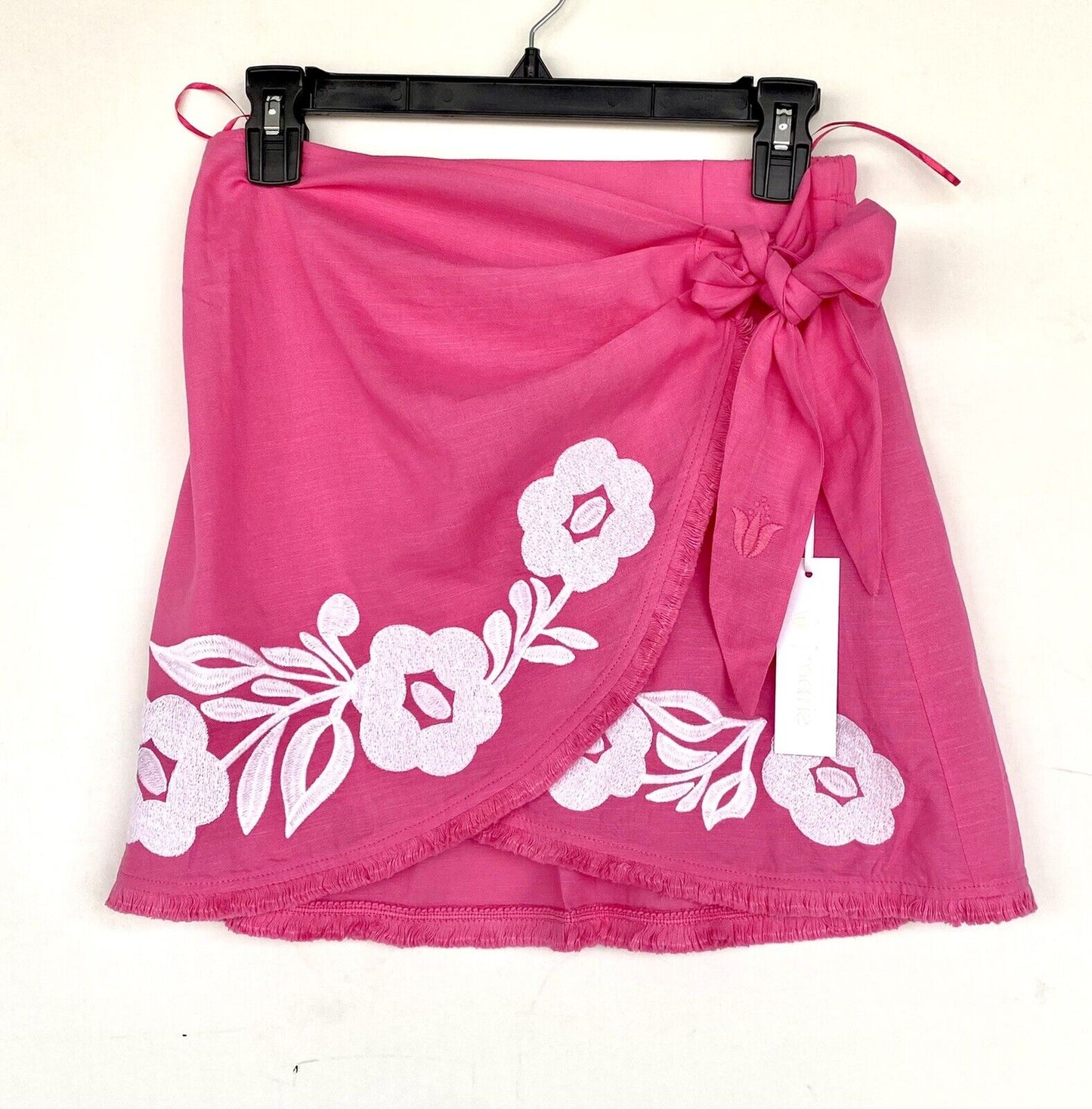 J Marie Pink embroidered Adriana skirt size XS Retail $68 Price $35 NWT