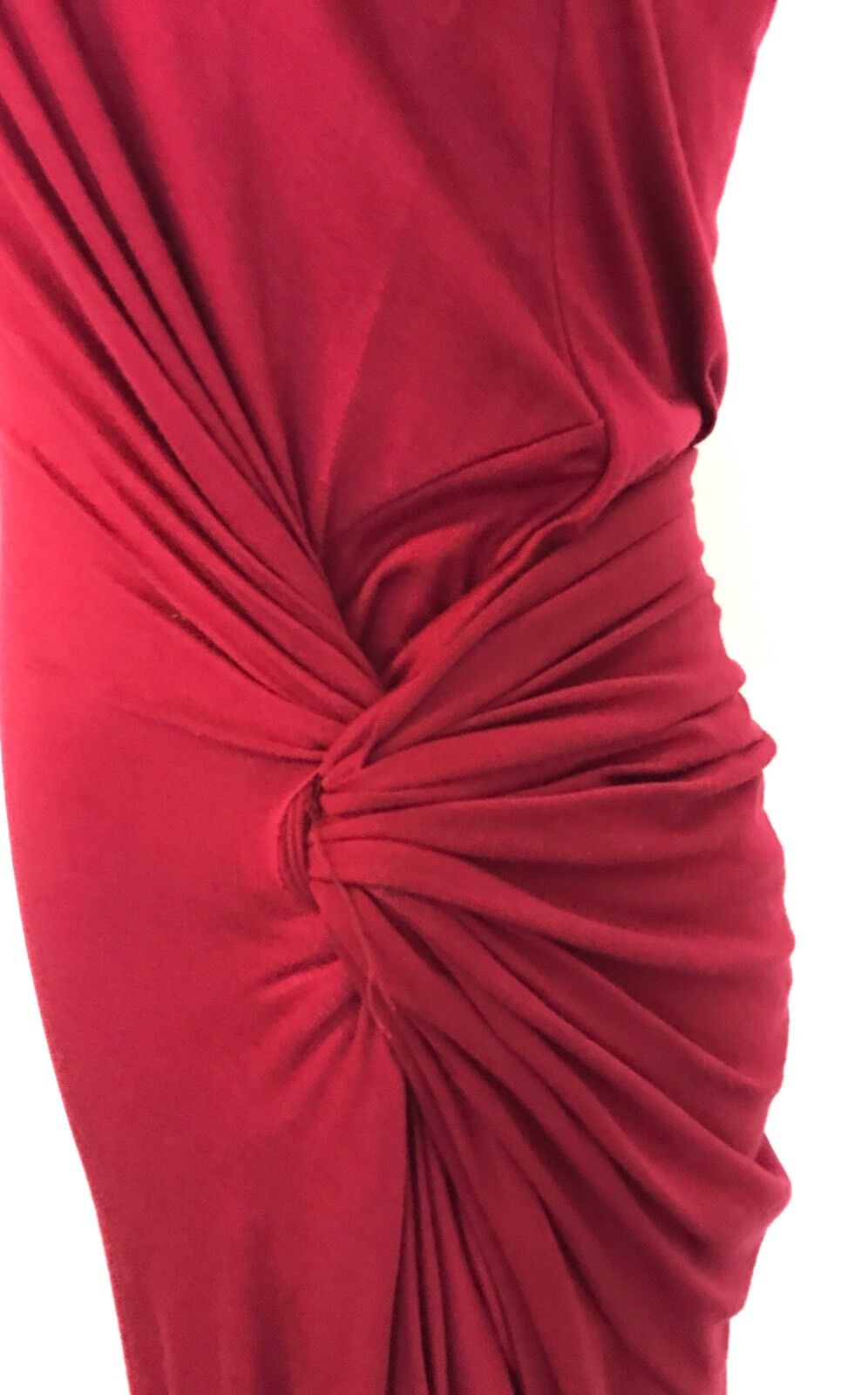 The Vanity Room Dark Red Knot Detail Wrap Dress. NWOT Price $32 Small