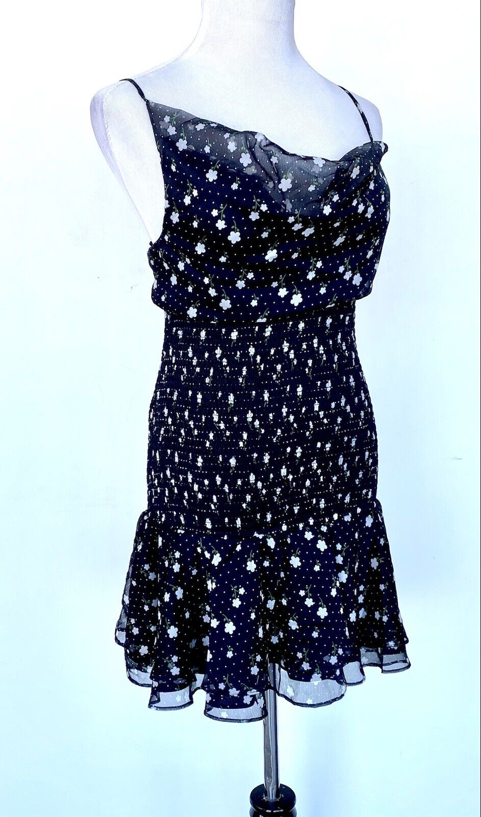 The East Order smocked floral print dress Retails $159 price $59 Medium