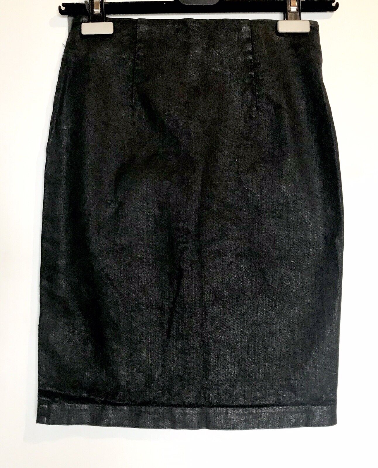 AllSaints Black Jade ZIP Pencil Skirt NWT Size 2 Retails $125 Price $69 NWT