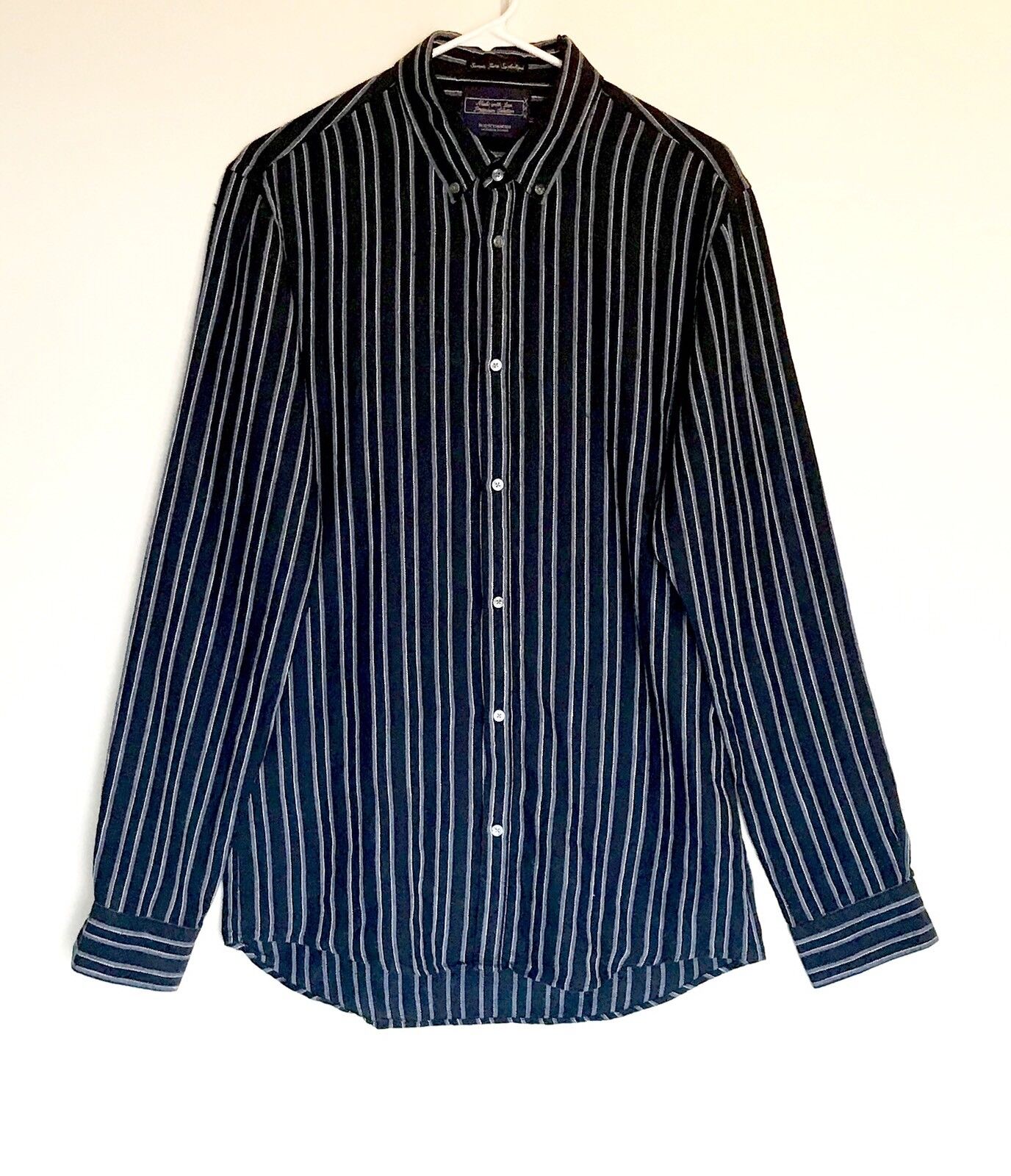 Scotch & Soda Striped LS Linen Mix Shirt. NWT Medium Retail $135 Price $78