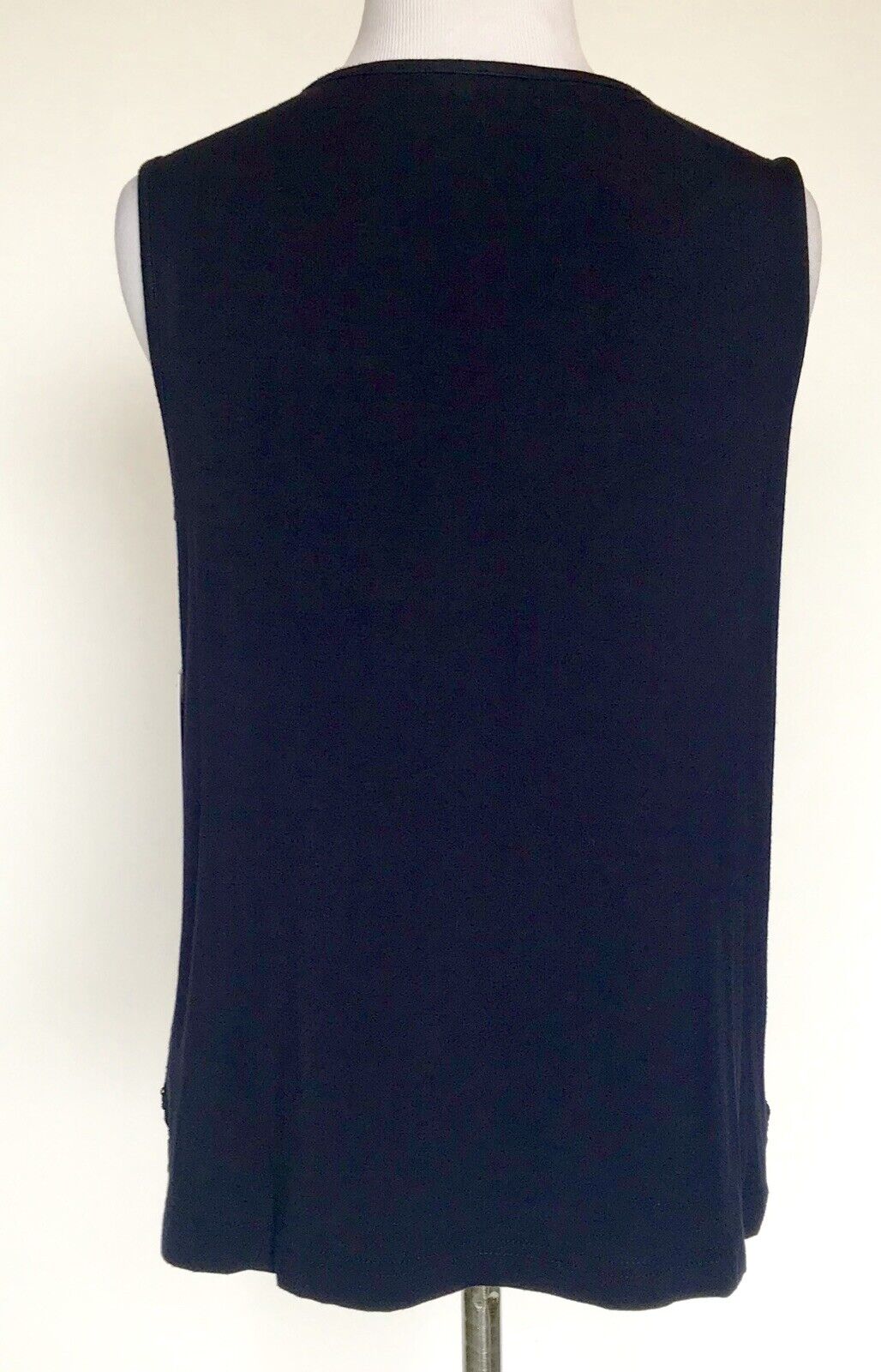 Nanette Lepore Navy Blue Crochet Lace Top NWT Size S Retail $98 Price $36