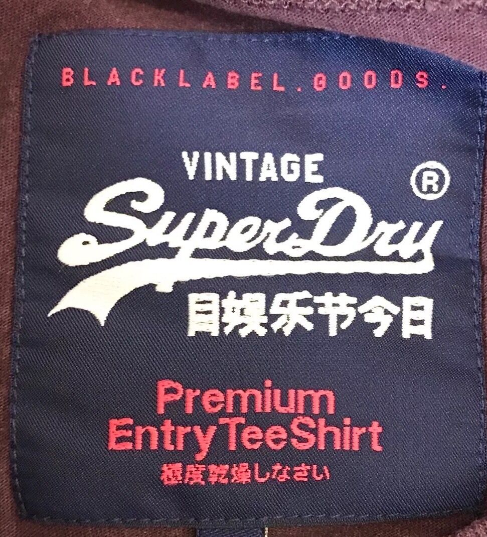 Superdry Vintage Logo Long Sleeve Tee NWT Size XS Retail $44 Price $33