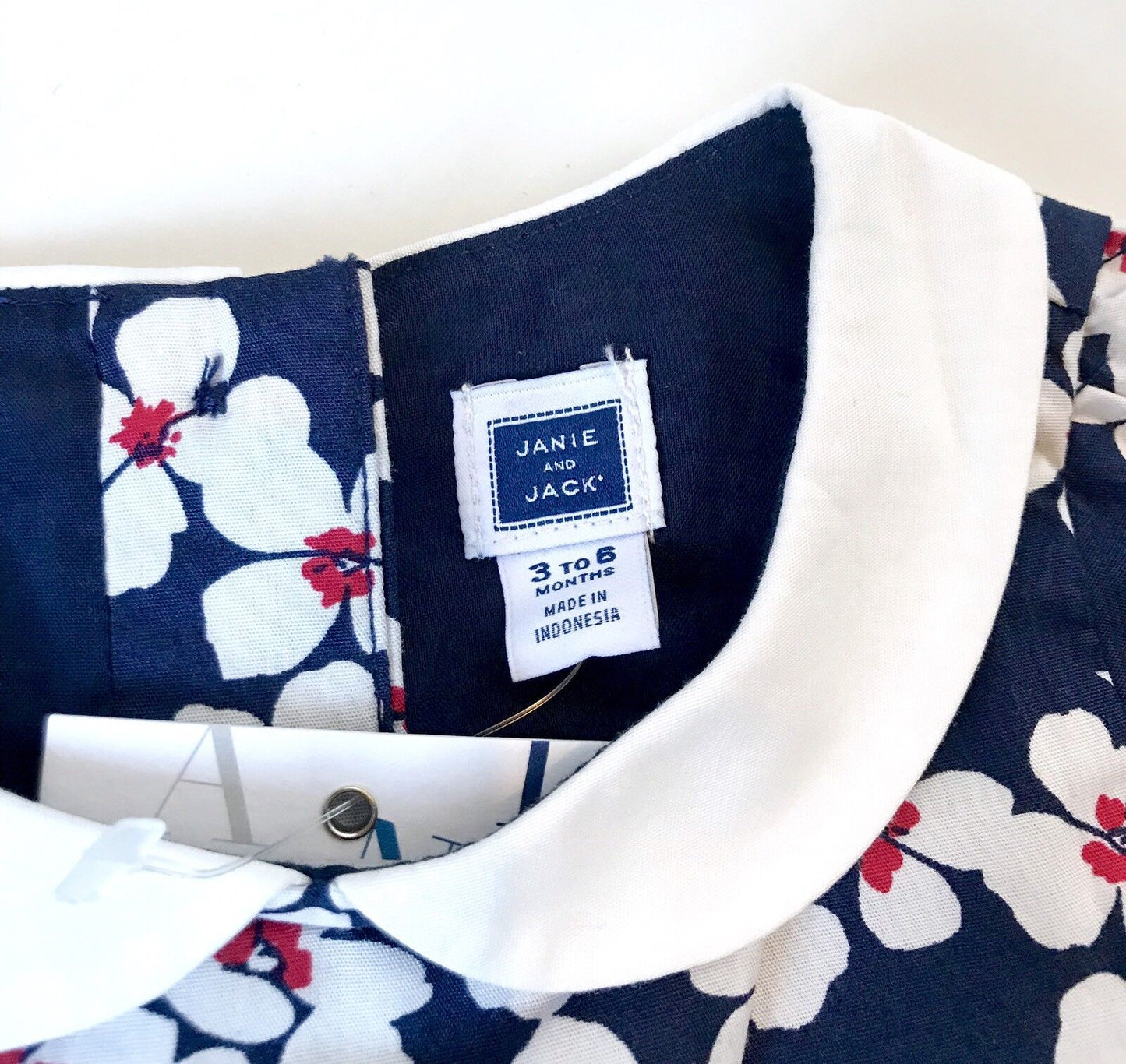 Janie And Jack Flower Collared Dress 3-6 M NWT Retail $36 Price $25