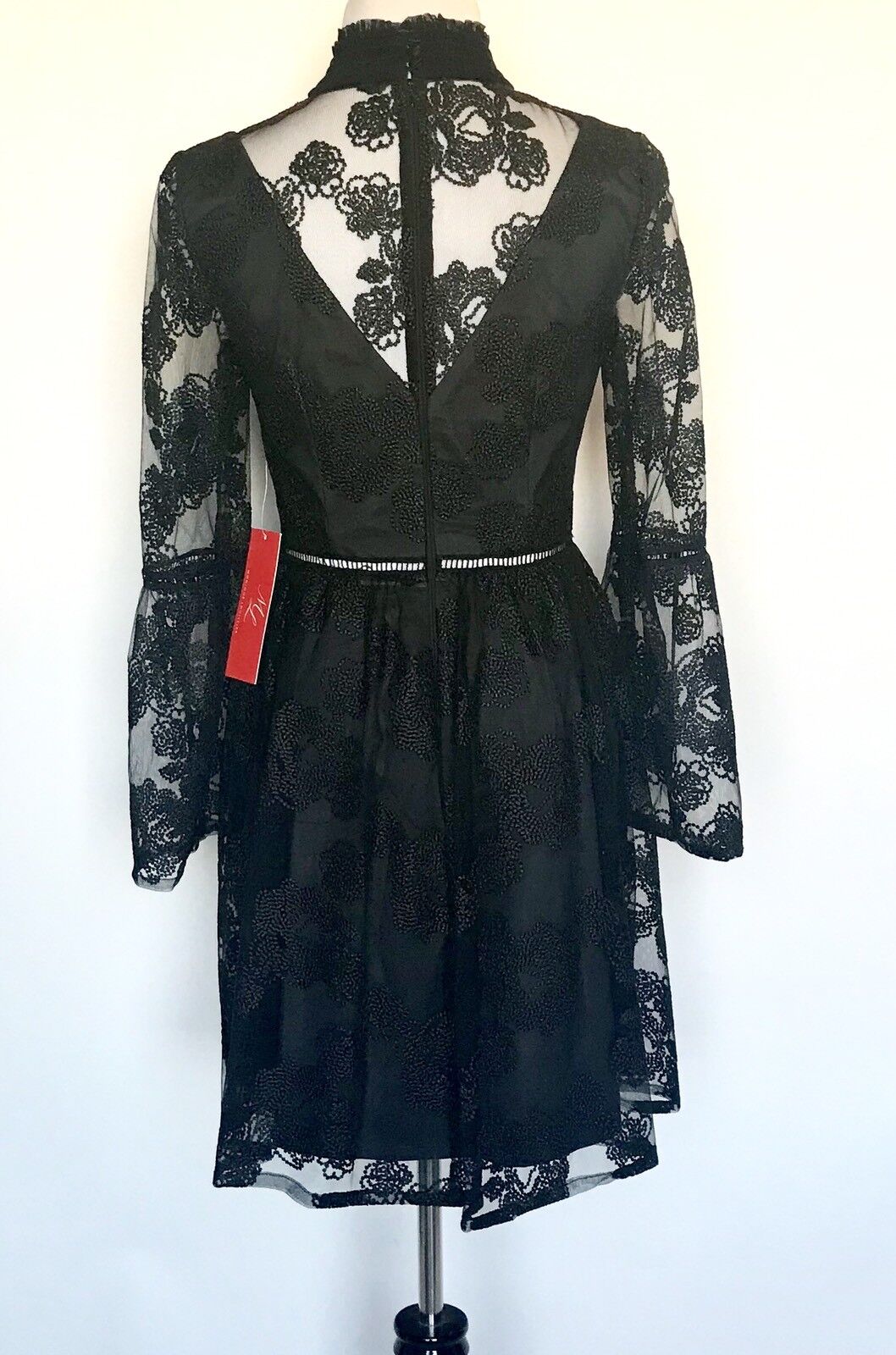 NEW Monique Lhuillier Black Cocktail Dress NWT Retails $395 Price $199 Size 6