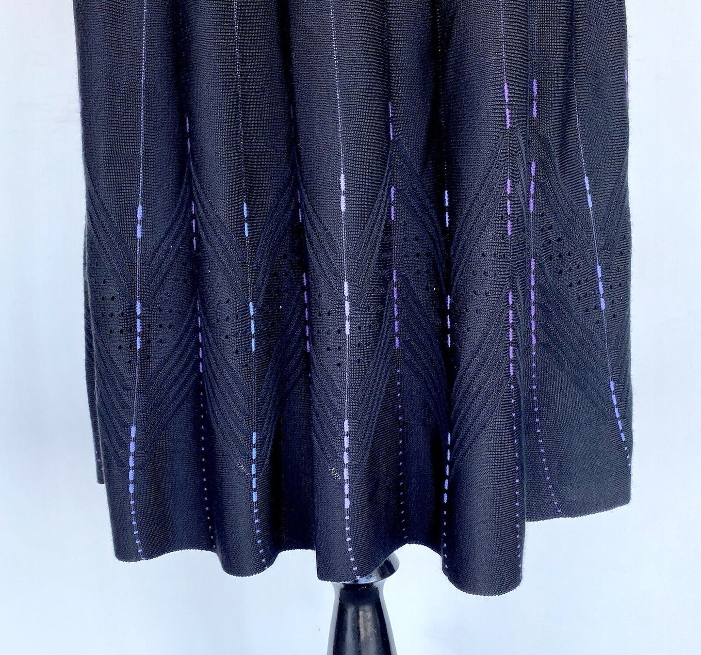 Nic + Zoe Black Cutout Fine Knit Dress NWT Size XS Retail $238 Price $85