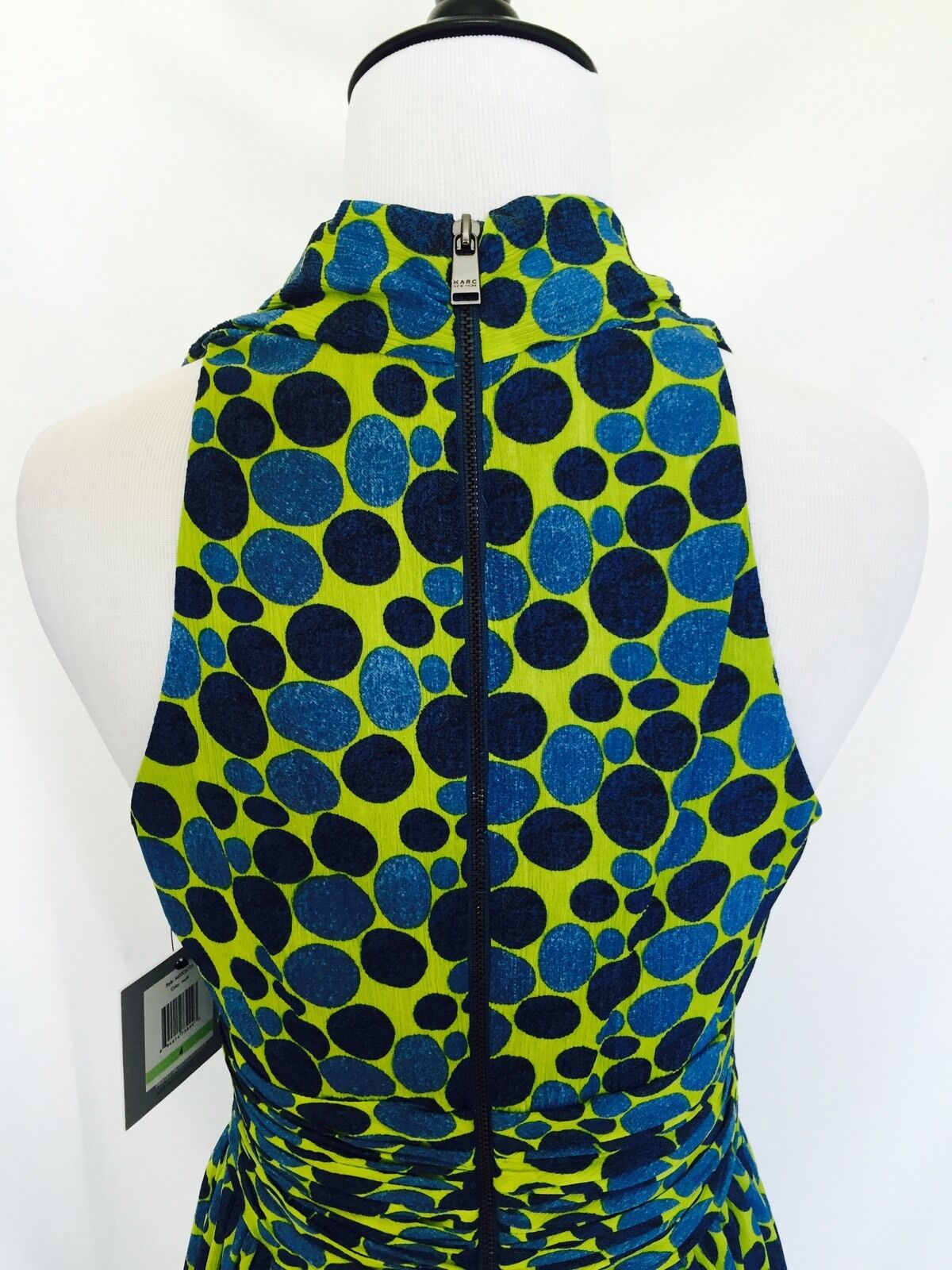 MARC NEW YORK Green And Blue Spot Dress NWT SIZE 4. RETAILS $138 PRICE $43