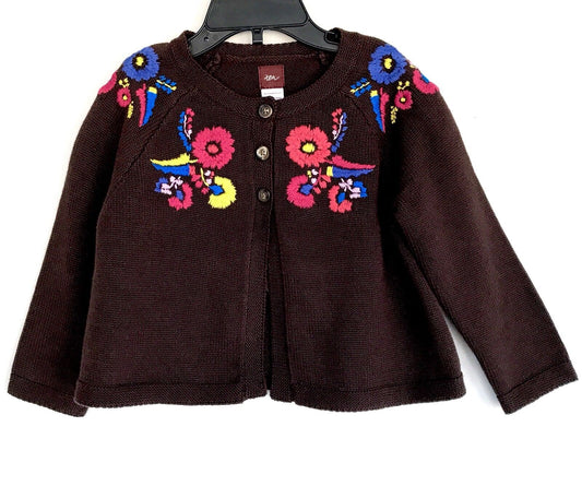 Tea Girls Embroidered Cardigan. Age 2-3 NWT Retails $59 Price $32