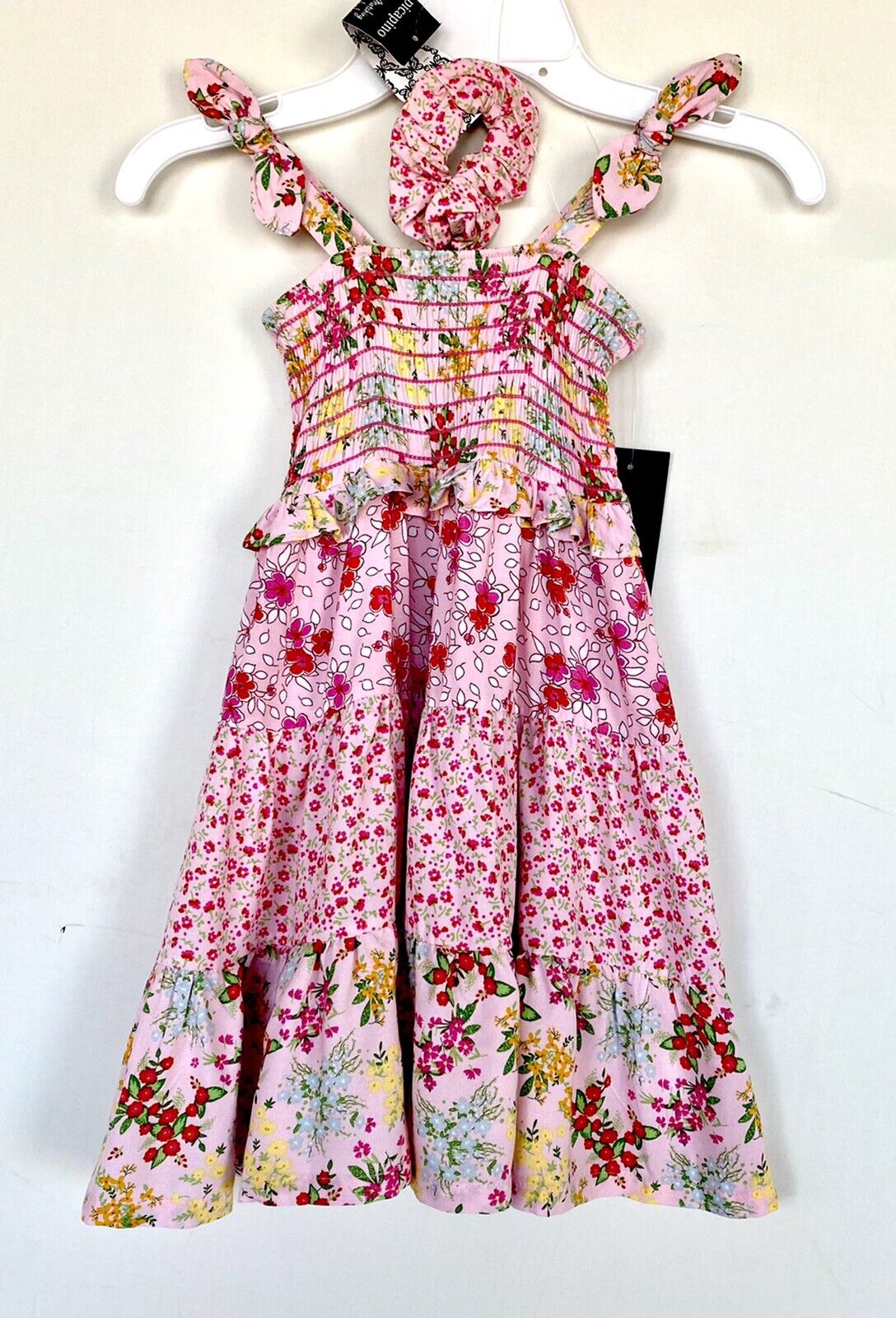 Picapino Floral Smocked Tiered Dress NWT Price $30 Age 4