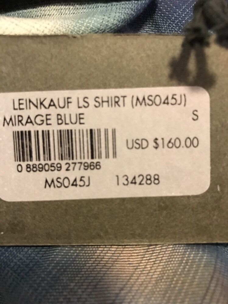 AllSaints Leinkauf Blue LS Shirt  Retail $160 NWT Price $68 All Saints S