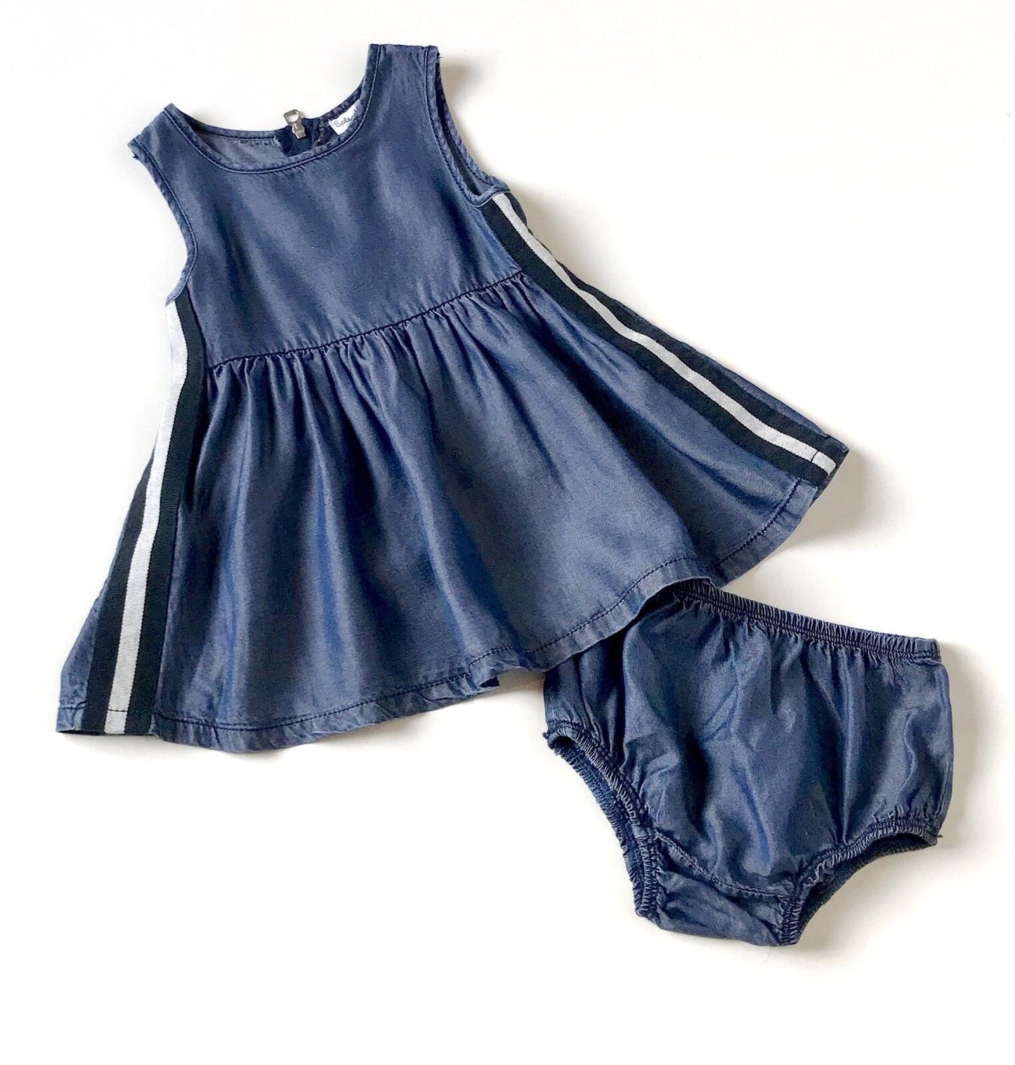Splendid Soft Tencel Denim Dress & Panties. Retail $40 Price $26 NWT 12-18 Month