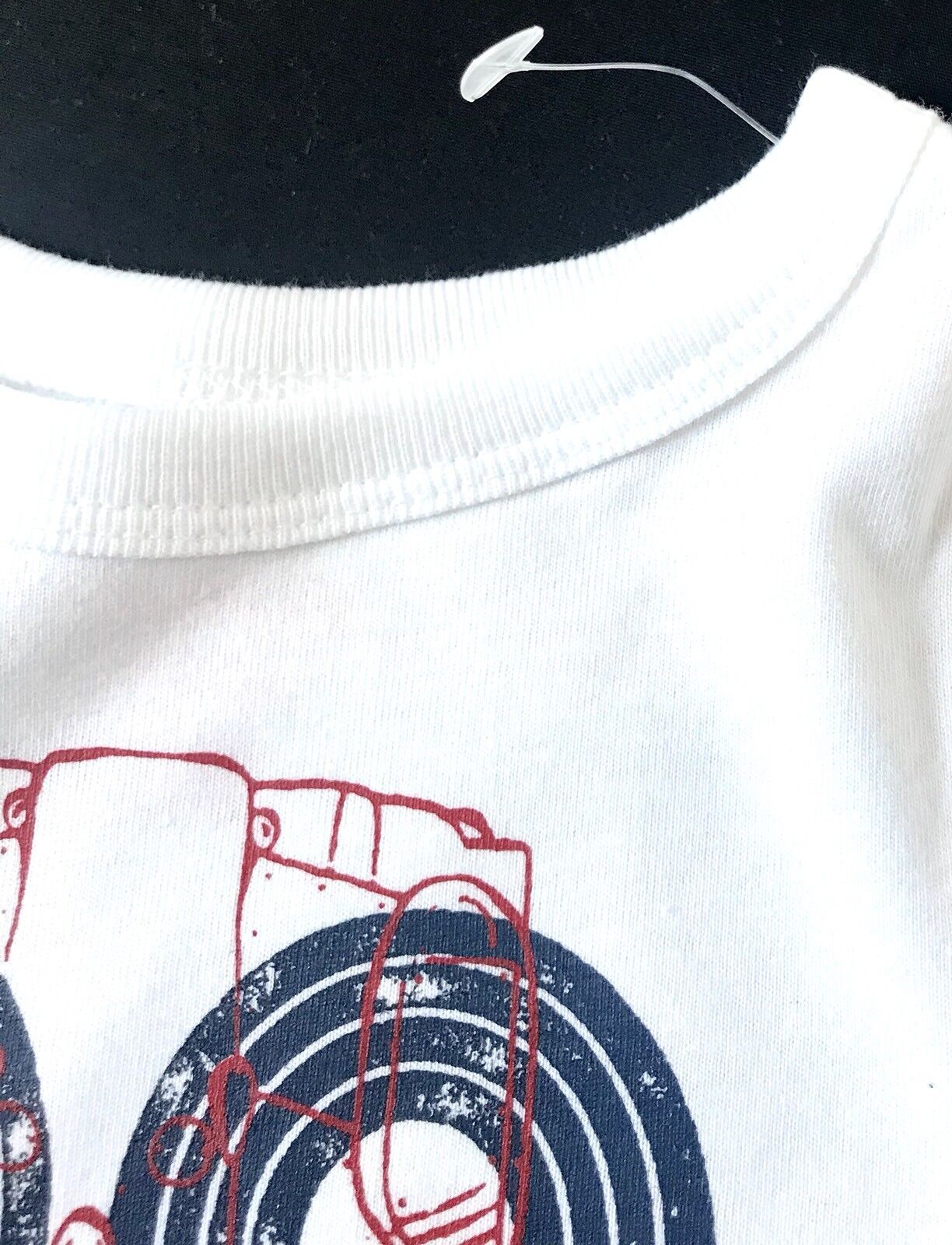 Joe Fresh Baby White Racing Track 06 Long Sleeve Top. Price $9  6-12 Months