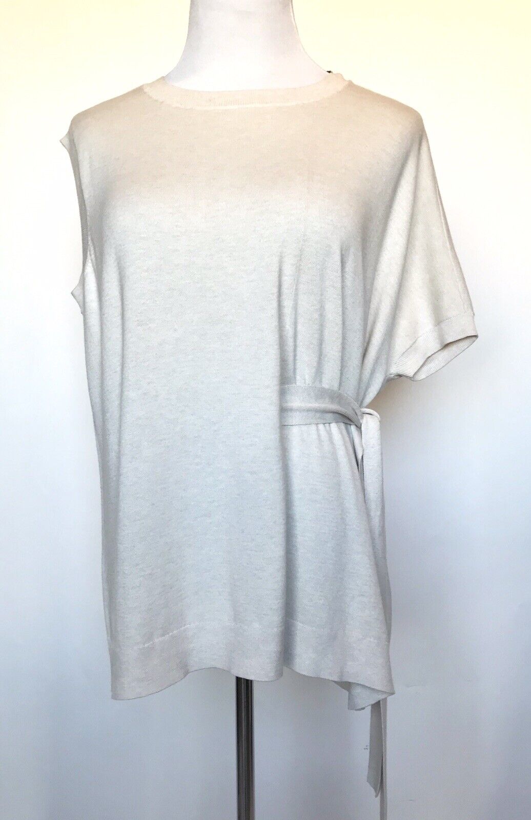 AllSaints Shera Asymmetrical Knit Top Retail $195 Price $78 Size M NWT