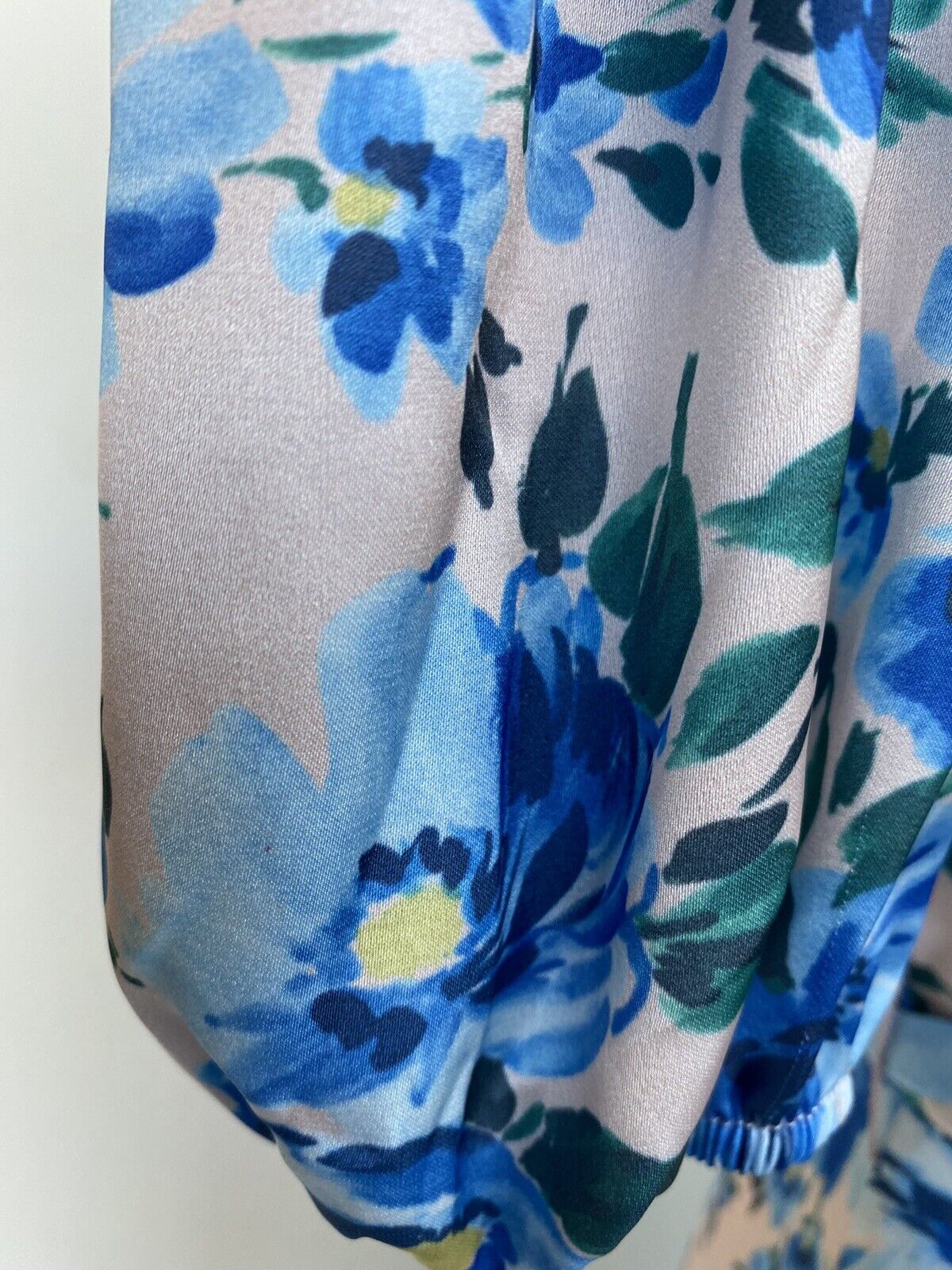 Alexia Admor Satin Pink Blue Wrap Dress Retail $245 Price $99 Size NWT