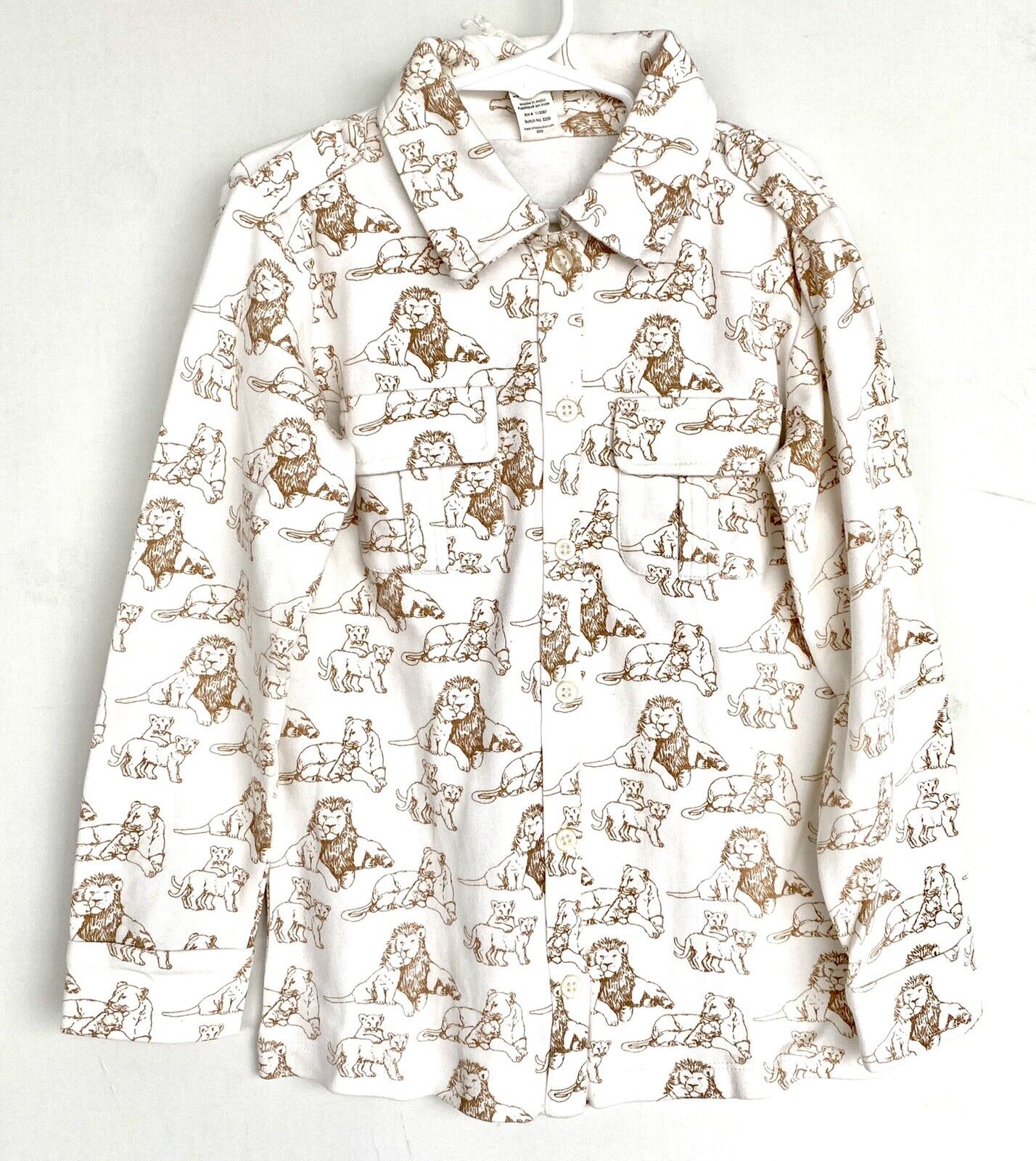 Kate Quinn 100% Organic Cotton Interlock Lion Shirt Retail $40 Price $28 7Y