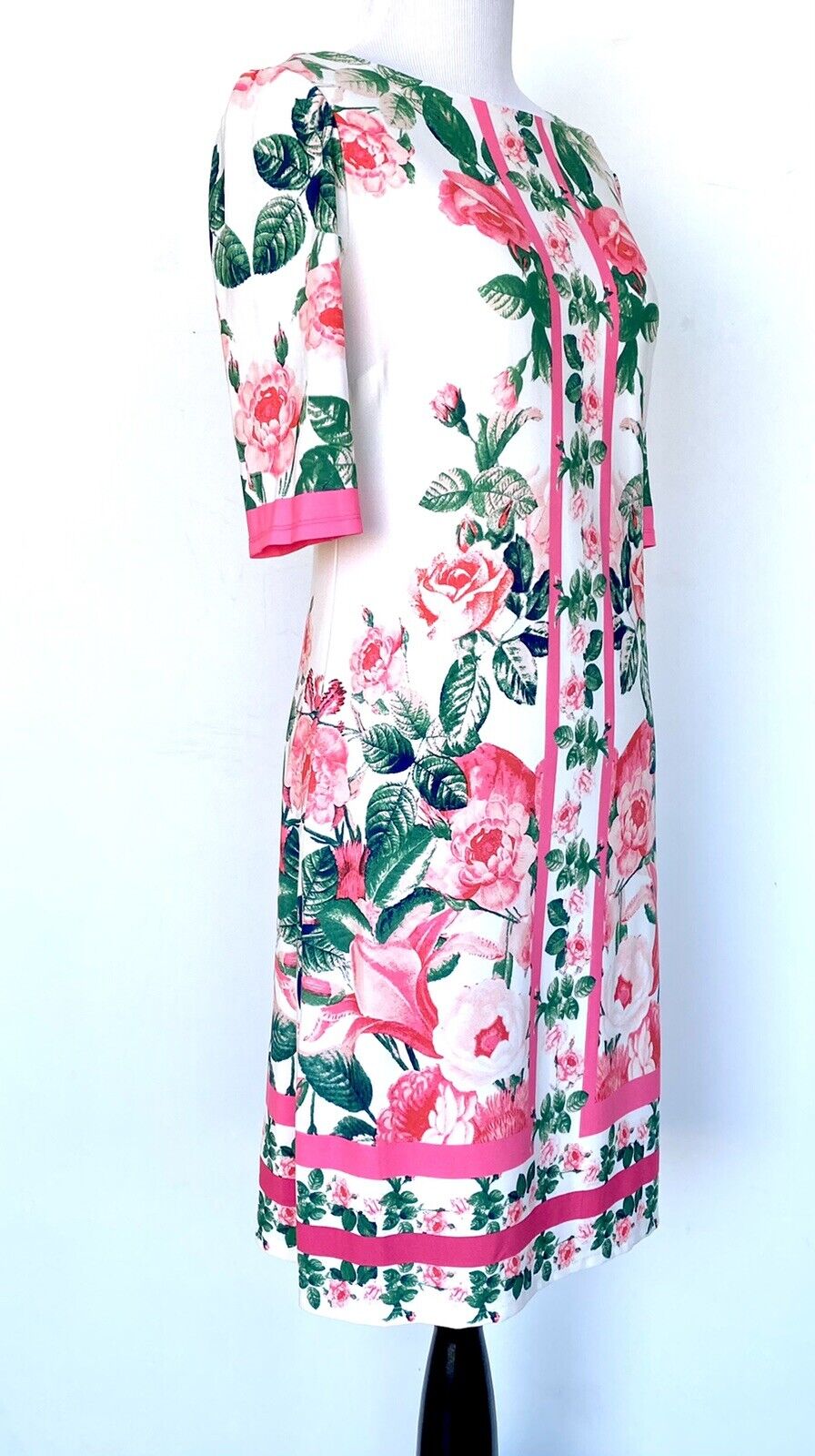 Eliza J Pink Floral Stretch Tunic Dress NWT Retails $128 Price $69 Size 0