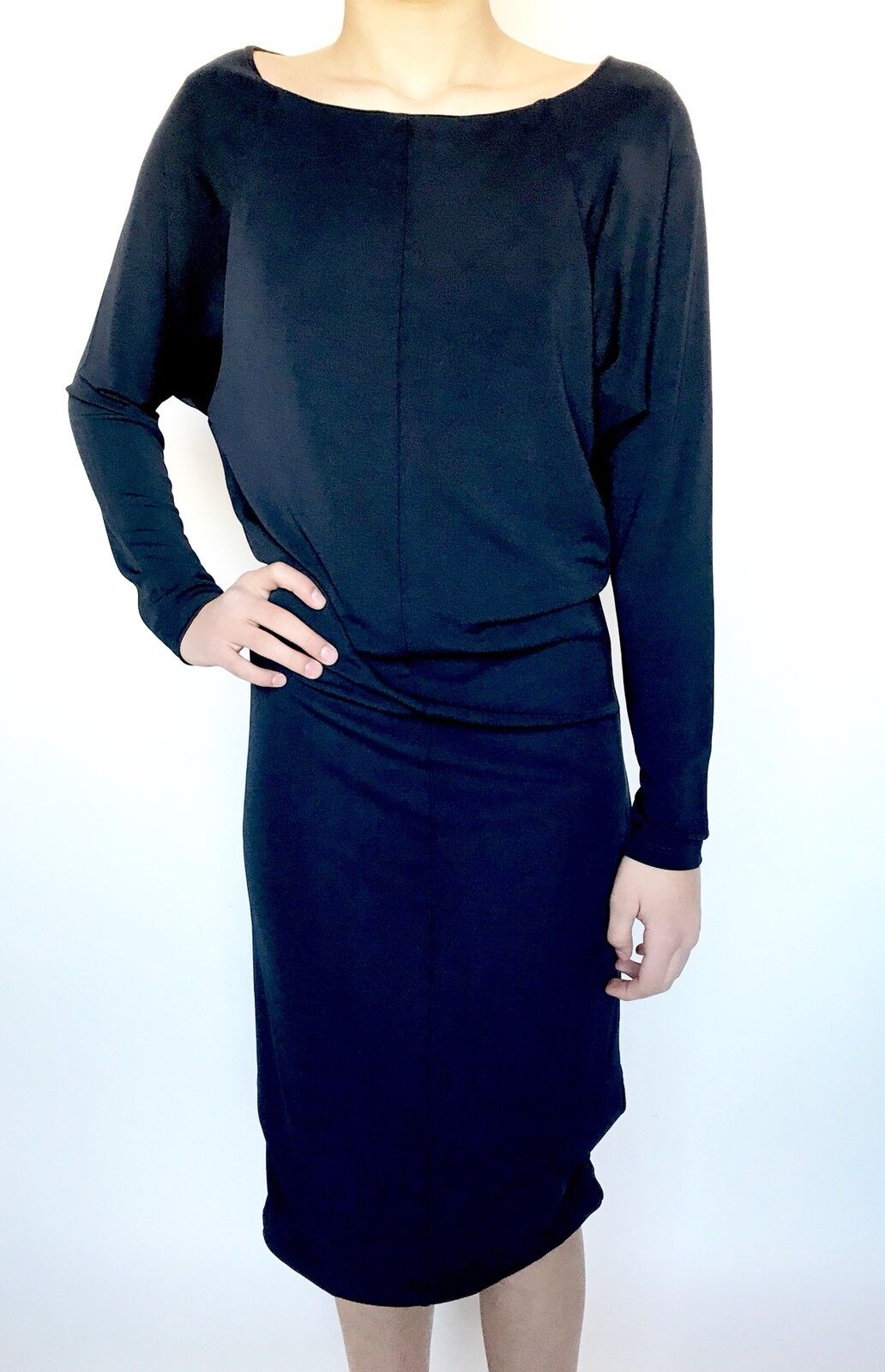 Armani Exchange Navy Stretch Dress NWT Size XS Retails $170 Price $85