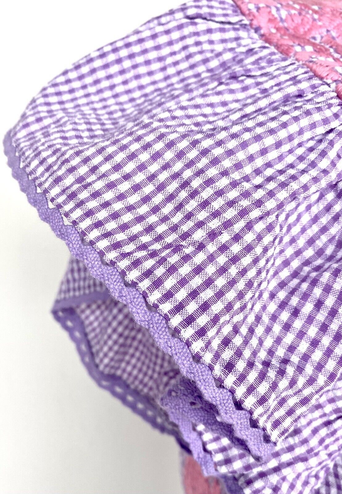 J Marie embroidered Suri Gingham Top size S Retail $106 Price $53 Seersucker